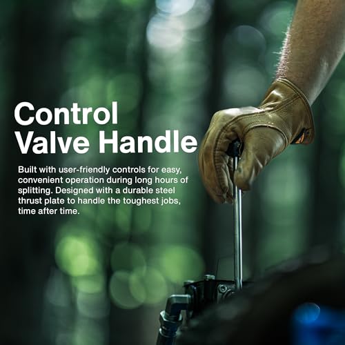 Landworks Log Splitter Portable 20 Ton Rapid Auto Return Ram System Bucher Gear Pump 7HP Engine Horizontal Full Beam Steel Wedge Firewood Splitting Forestry Harvesting