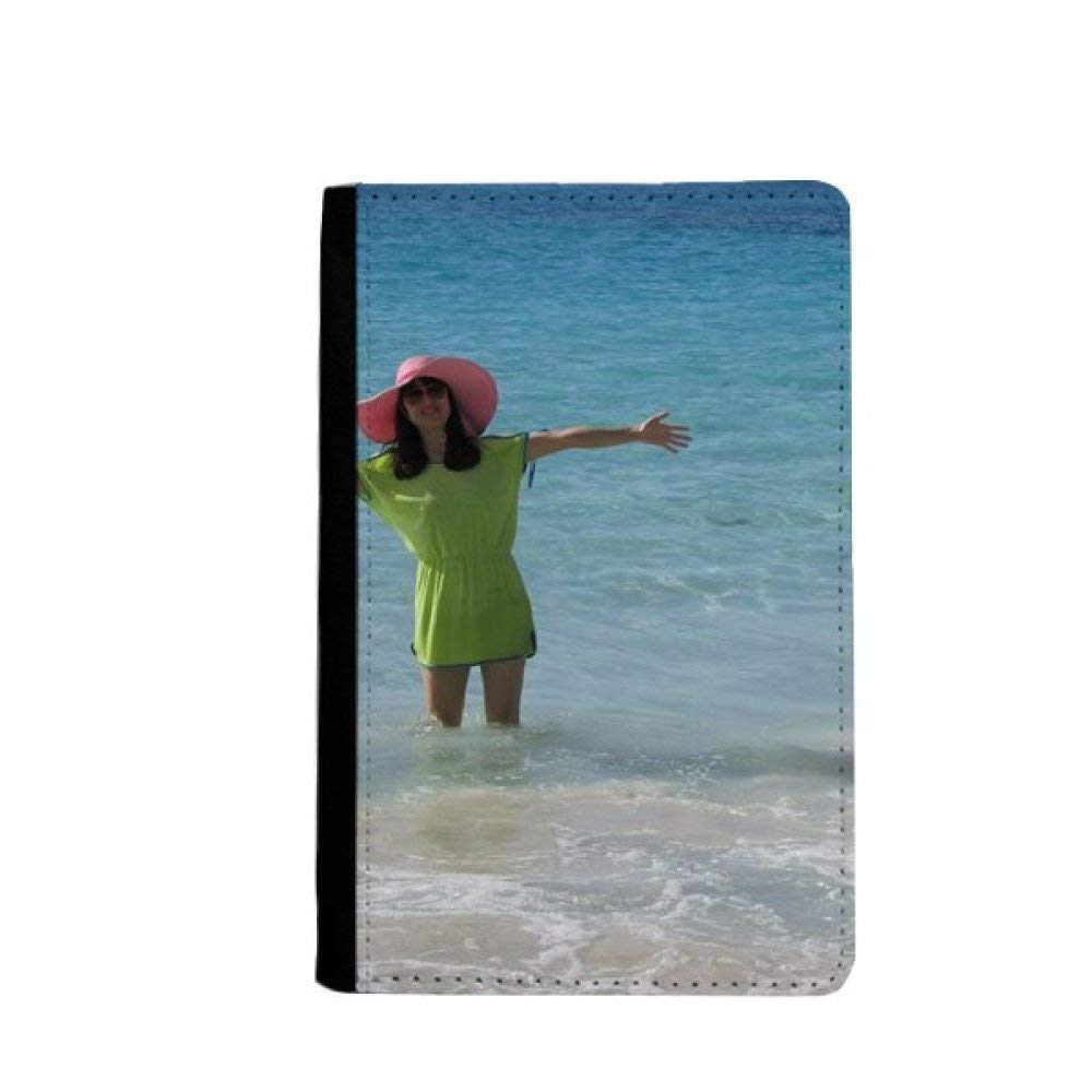 Adium Beach Wave Sea Ellie Yao Beautiflu Girl Passport Holder Travel Wallet Cover Case Card Purse