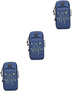 Uonlytech 3 Peças De Equipamentos De Ginástica Para Homens Coldres De Telefone Celular Com Clipe Para Cinto Braço Pulseira Suprimento De Fitness Bolsa De Telefone Celular Bolsa De Celular