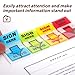500pcs Sign Here Stickers, Arrow Labels Stickers Adhesive Sign Here Tabs Sign Post Here Flags for Documents Notebooks Home Office School Supplies (4 Colors)
