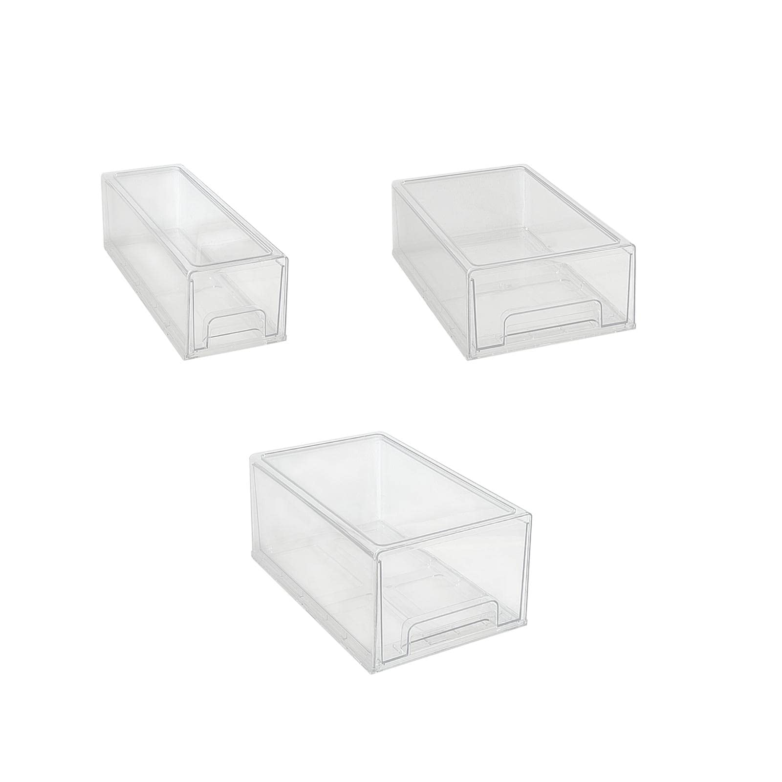 LOOM TREE® Cosmetic Organiser Case Multifunctional Transparent Desktop Drawer Organizer Medium | Household Supplies & Cleaning | Home Organization | Storage Boxes 1