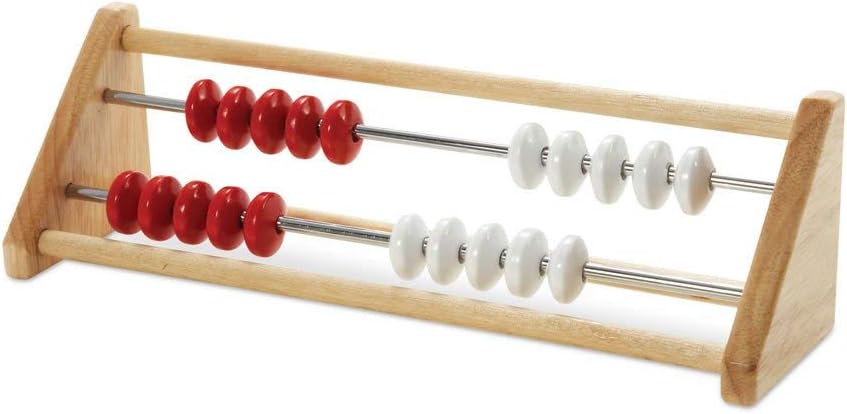 hand2mind 20-Bead Wooden Rekenrek Abacus Classroom Set, Colored Abacus for Kids Math, Wooden Counting Math Manipulatives, Bead Counters for Kids Math, Homeschool Supplies (Set of 26)