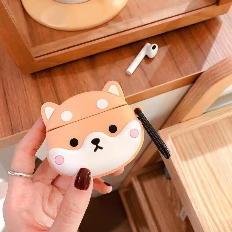 Cute Beat Studio Buds/Buds Plus Case, Funny 3D Cartoon Kawaii Dog Cool New Beat Studio Buds + Cover Skin with Cleaning Kit & Keychain for Beat Studio Earbuds for Boys Girl Kid Teen, Corgi - Image 7