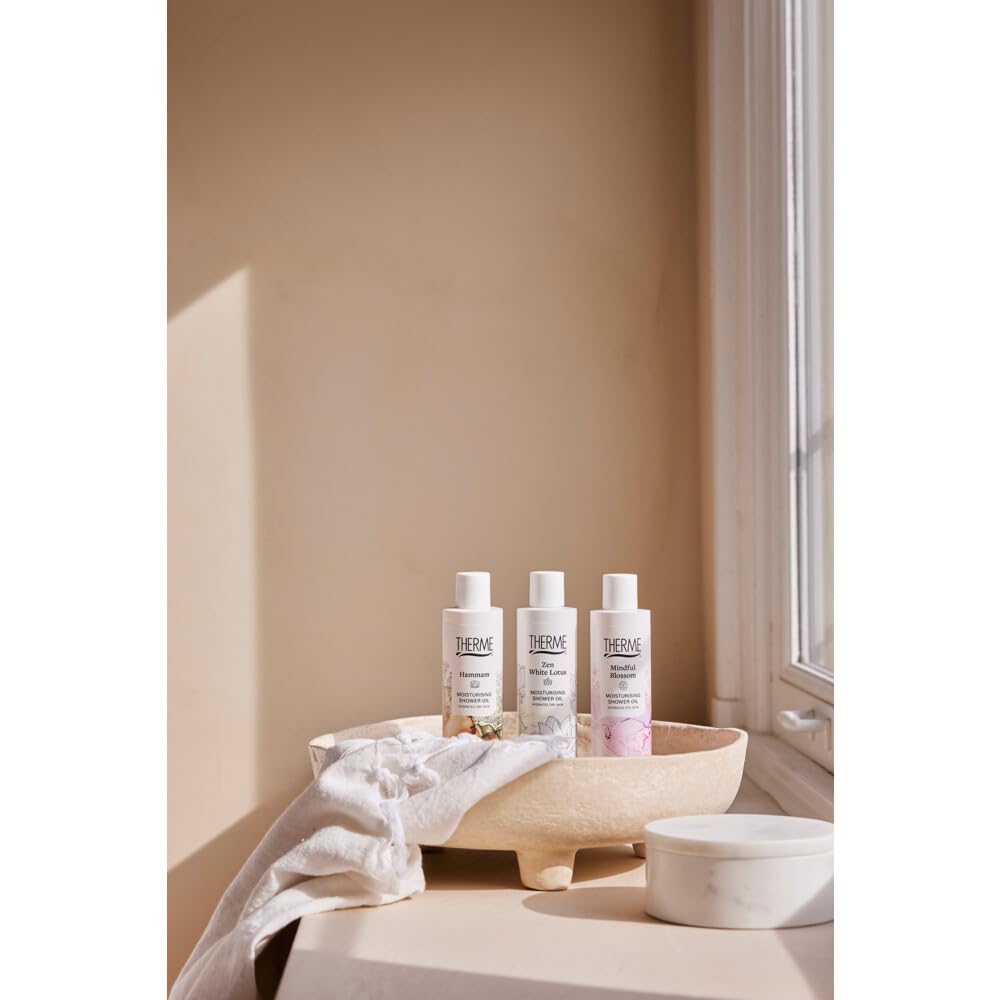 6x Therme Moisturising Shower Oil Mindful Blossom 250ml