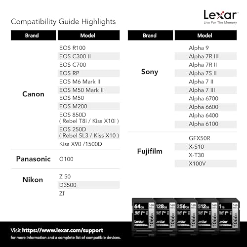 Lexar Cartão de Memória Professional 1066x SDXC UHS-I SILVER Series 64GB