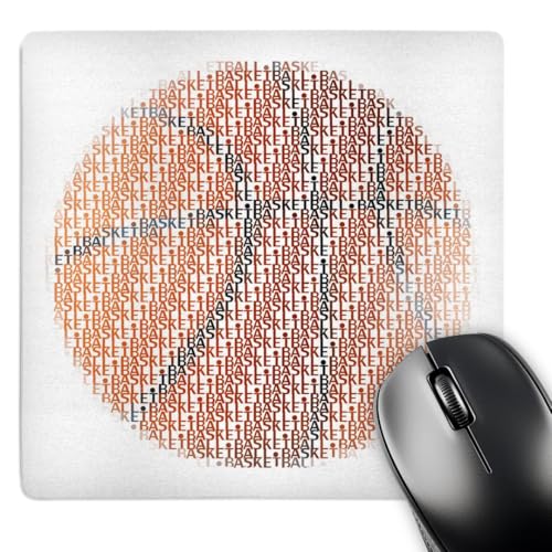 Tapis de souris de basket-ball 8x8 pouces pour petits bureaux