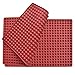 WOWOSS Mini Molde de Silicona Semiesfera para Perros Galleta Esterilla de Silicona, Alfombrilla de Silicona Antiadherente para Hornear Chocolate/Tarta/Gelatina/Pudín/Muffin, 40x28 cm, Rojo