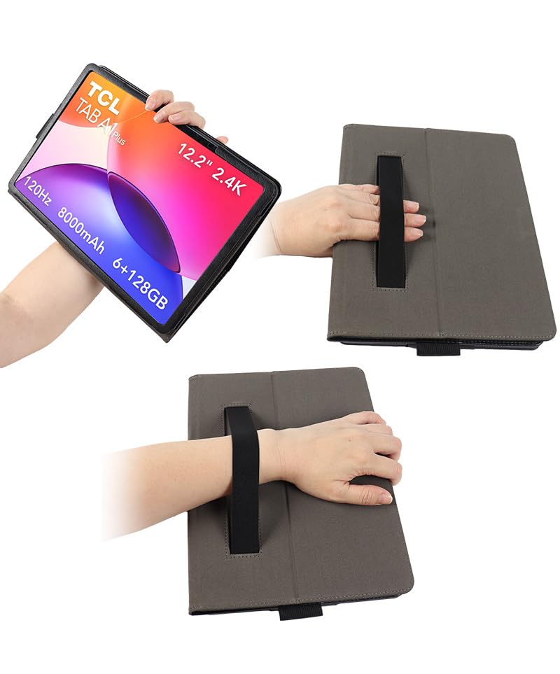 Housse tablette TCL Tab A1 Plus 12.2 noire idéale pour le travail nomade