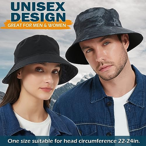 EINSKEY Reversible Camo Bucket Hat, Unisex UPF 50+ Cotton Sun Hat for Outdoor Beach Travel Golf Safari Fishing Travelling Hiking - Image 3