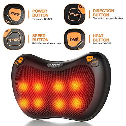 Cojin-Masajeador-Shiatsu-8-Cabezal-de-Masaje-Electrico-Masajeador-Espalda-Con-Funcion-de-Calor-para-Cervical-Piernas-Hombro-Relajacion-Hogar-y-Oficina