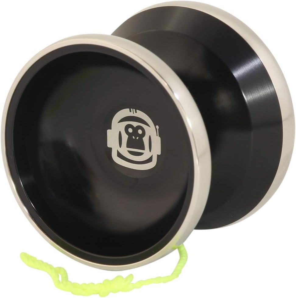 Spintastics Space Monkey Yo-Yo - Unresponsive or Responsive Play - Bi-Metal Yo-Yo (Black)
