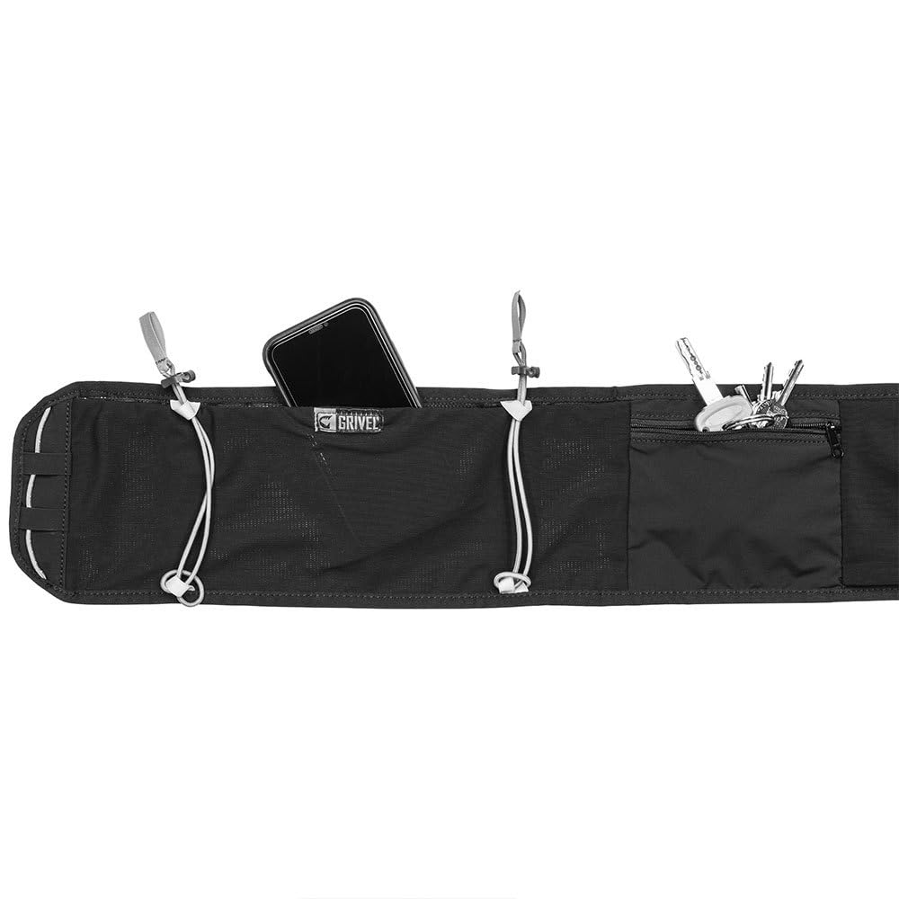 Grivel Running Belt Evo M/L Ceinture réglable Trail, Unisexe pour Adultes, Transparent