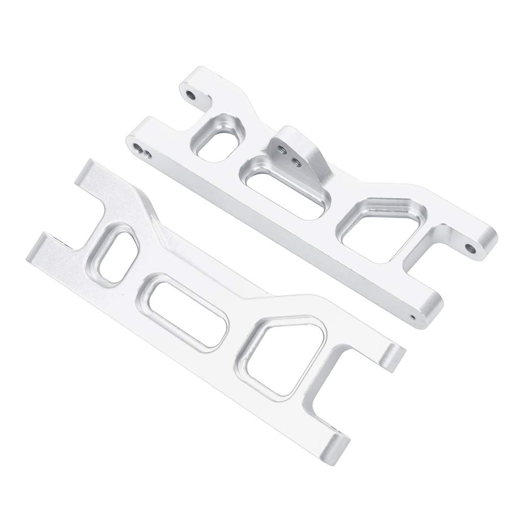 Dilwe RC Arm, Metal RC Front Lower Arm Upgrade Replacement Compatible with ECX Series 2WD RC Hobby Model 1/10 Car(Silver) Parts of car mold