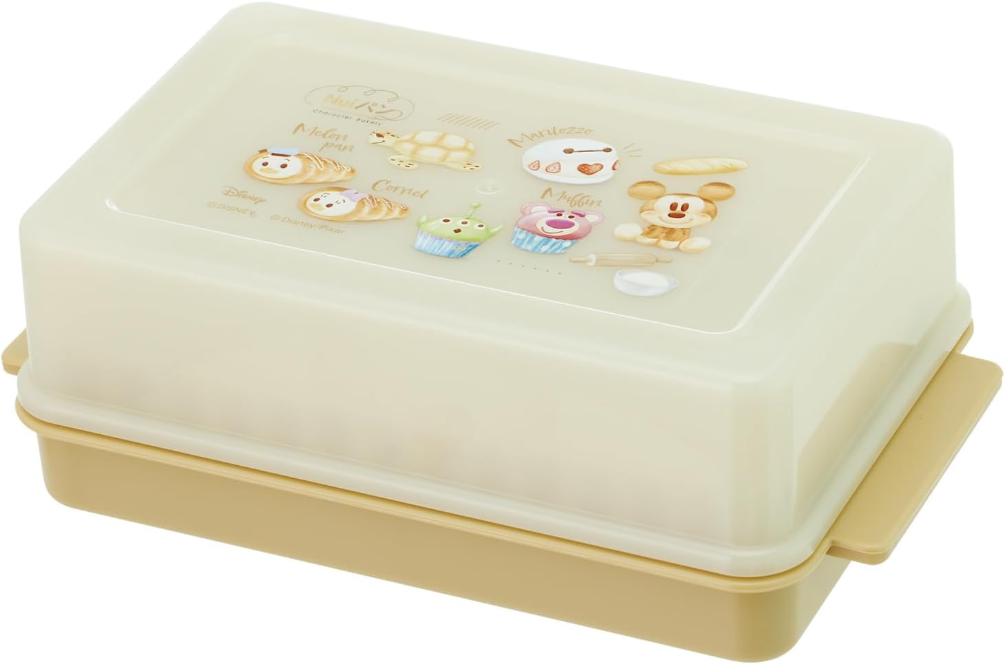 Skater BTG1N-A Butter Case, Storage Container, Butter Dish, Includes Guide, Disney Nui Bread