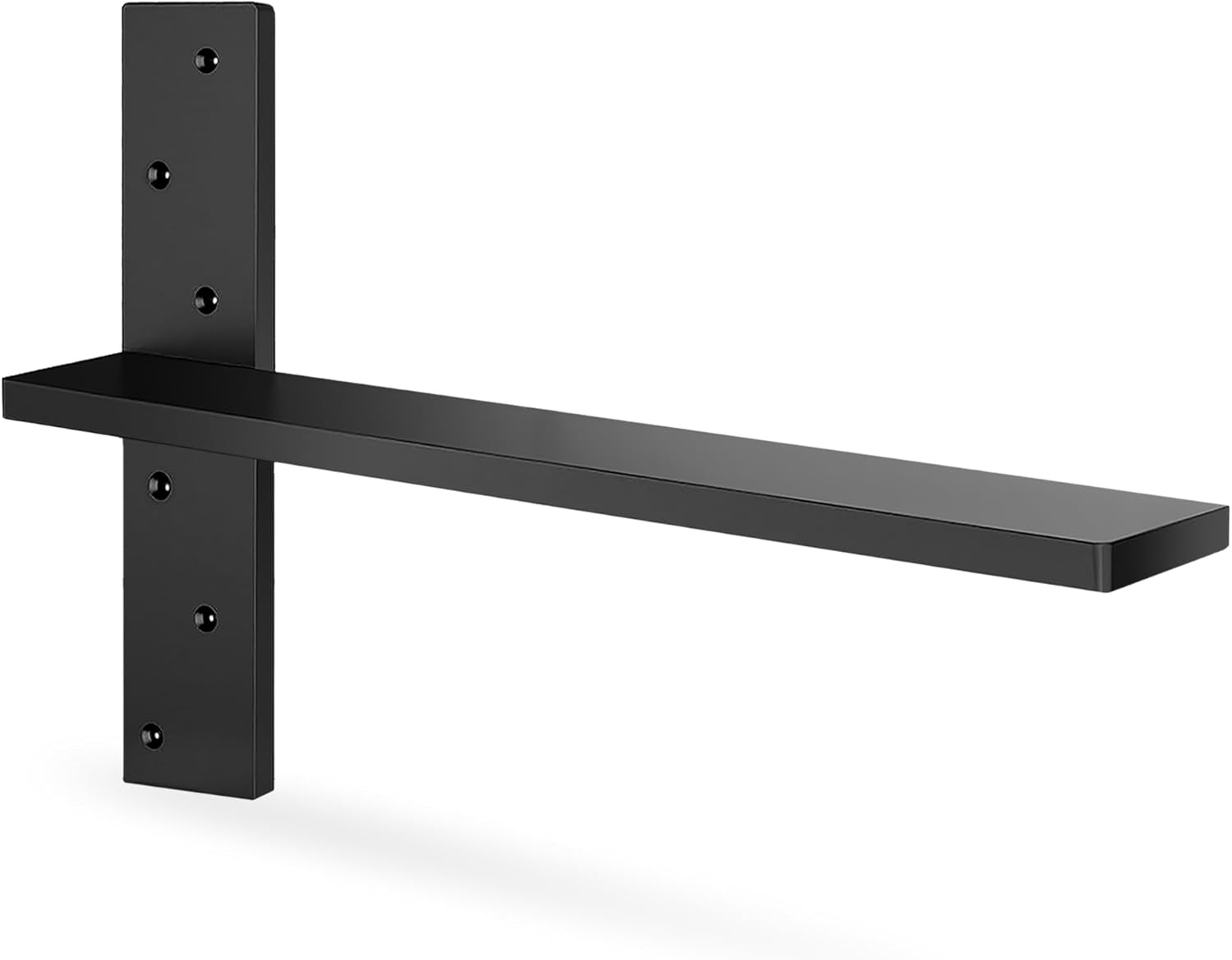Floating Shelf Bracket Heavy Duty 1/2" Thick Free Hanging Countertop Support Bracket 1 Pack 16" Lx2.5 W Hidden Shelf Bracket for Floating Wall Countertops, Bars, Desks, Bench Seats, Vanities, Mantels