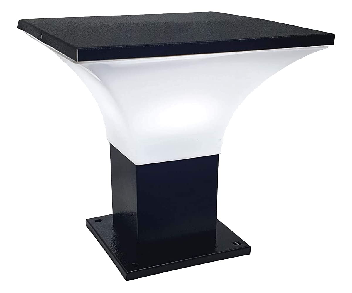 Modern Black Gate Lights - 2 Pack -13