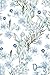 Lined Journal Notebook (Diary) for Women & Men, Hardcover: Perfect for School, Home, or Work | Blue Floral | 120 Pages (6x9in)