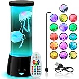 LEDHOLYT Cool Jellyfish Lamp – Remote Dimmable Control Multi & 17 Color Changing Mood Light – Gifts for Kids,Holiday Gift of Adult and Kids,for Room Decoration and Set The Mood