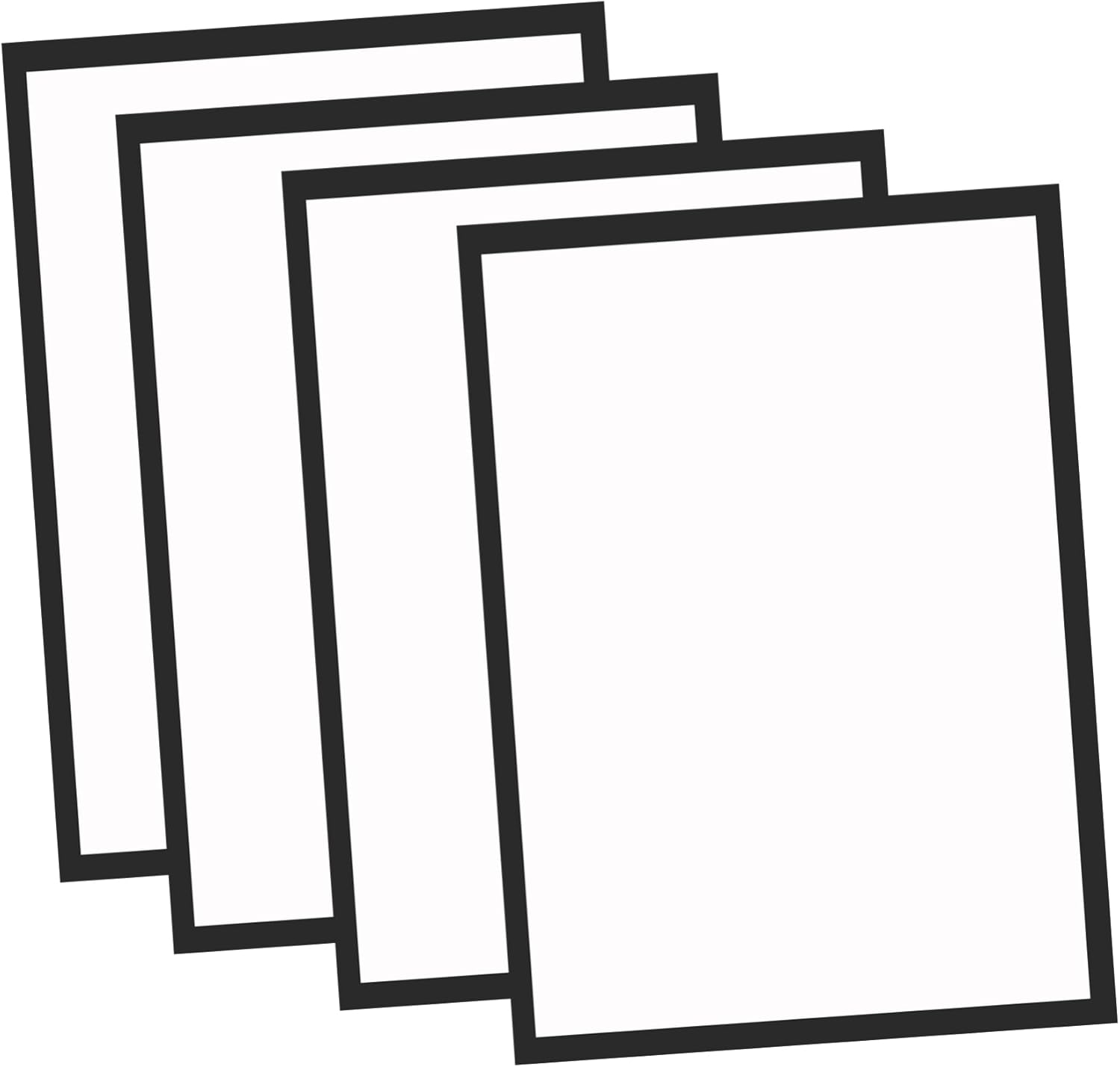 4pcs Magnetic Picture Frames Self-adhesive Home Display Frames for Paintings and Photos Creative Design for Refrigerator Office and Wall
