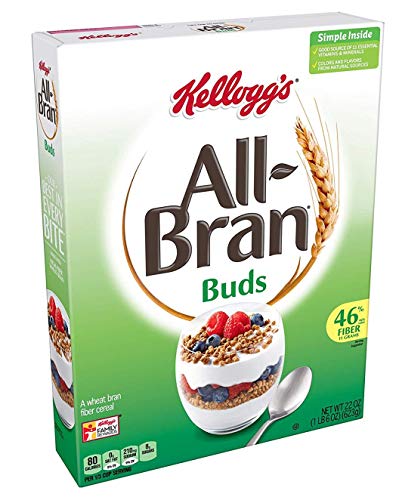 All Bran Buds, Breakfast Cereal, Wheat Bran, Excellent Source of Fiber, 22oz