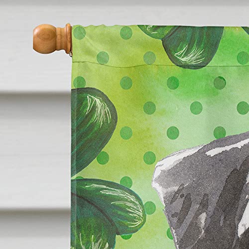 Drapeau Schnauzer de jardin grand format en tissu résistant pour décoration de maison