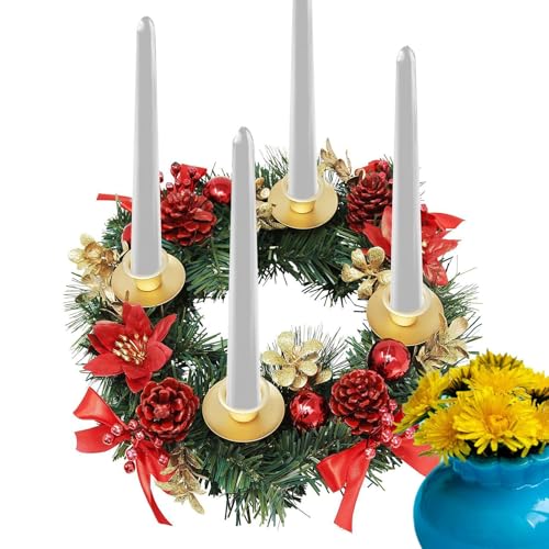 Couronnes d'anneaux de bougies pour illuminer vos dîners de Noël en famille