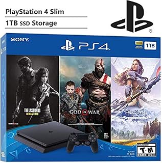 KKE Upgrades 2019 Newest 1TB SSD Playstation 4 Slim (PS4 Slim) Console Holiday