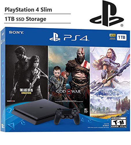 KKE Upgrades 2019 Newest 1TB SSD Playstation 4 Slim (PS4 Slim) Console Holiday