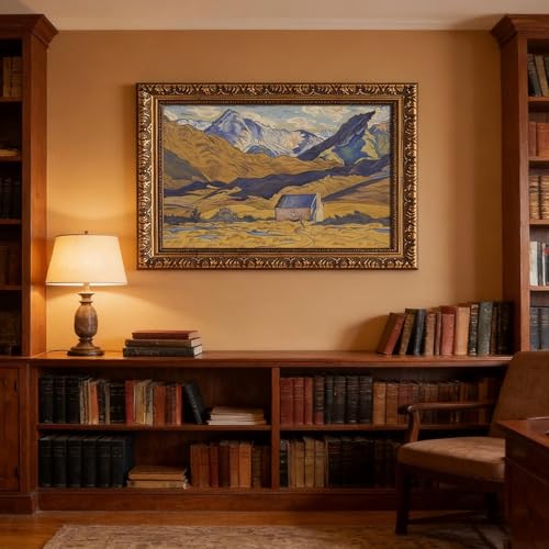 Paysage de montagne impression giclée Rita Angus toile décorative salon bureau - 5
