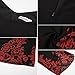 GRACE KARIN Wedding Guest Dresses for Women 2023 Summer Dresses Black-red Flower XXL