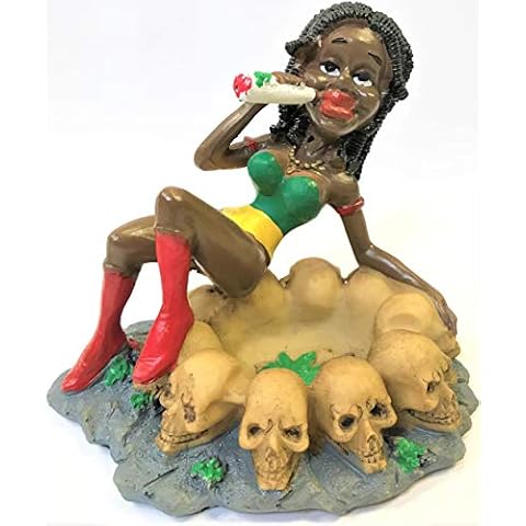 Eclipse Enterprises Jamaican Girl Skull Ashtray Cover