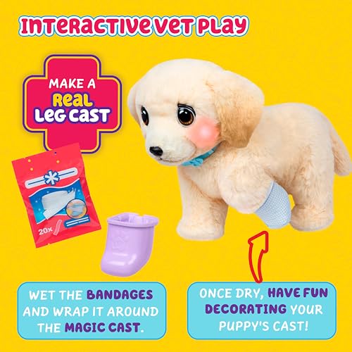 Little Live Pets Ouchies Cooper The Retriever Puppy, 50+ Sounds, Limping to Walking Puppy Toy with Vet Carrier, Interactive Toy Dog for Kids Ages 5+ by Little Live Pets - Image 4