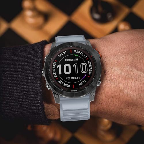 Correa deportiva de silicona 26mm compatible con Garmin miniatura 5