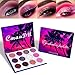 Glitter Purple Pink White Eye Eyeshadow Makeup Palette Pallets, 12Colors Dark Purple Bright High Pigmented sparkly Rainbow Colorful Pressed Glitter Bling Eyeshadow Eye Glitter Makeup Palette