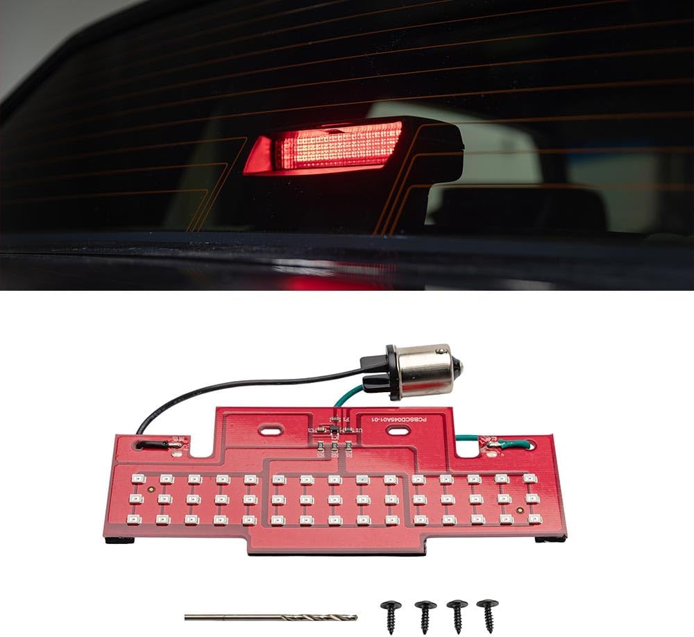 LEDGlow RestoLights Third Brake Light Kit Replacement Fits 1986-1987 Buick Regal & Grand National G-Body Car - Plug & Play - Upgrades 3rd Brake Lights Bulb to Ultra-Bright Red LED Lighting