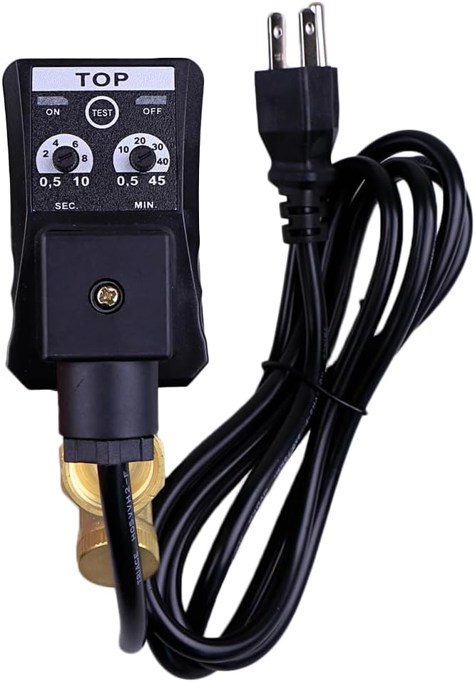 AC 110V 1/2" US Plug Electronic Automatic Timed Drain Valve for Compressed Air
