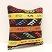 Throw kilim pillow cover 12x12 inch bohemian Turkish chair interiror design rustic handmade Accent Small Decorative Cushion Cover