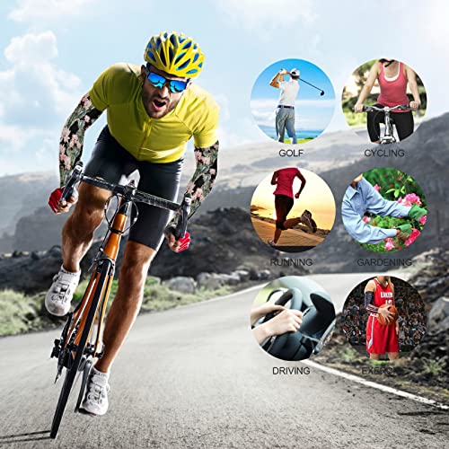 Junzan Gardening Sleeves Sun Protection Cooling Arm Sleeves For Women With Thumb Hole Cactus #TOP6