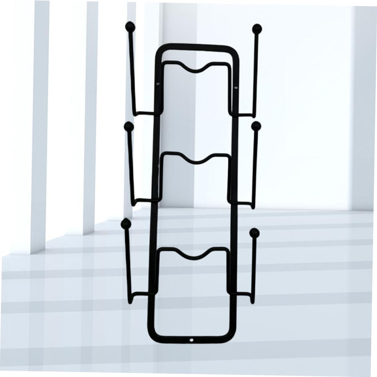 2pcs Wear-resistant Pot Lid Organizer -mounted Three Kitchen Storage for Pans and Covers Holder for Home and Restaurant Use