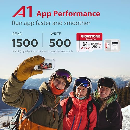 Gigastone マイクロSDカード 64GB UHS-I A1 V30 U3 Class 10 の商品画像 4