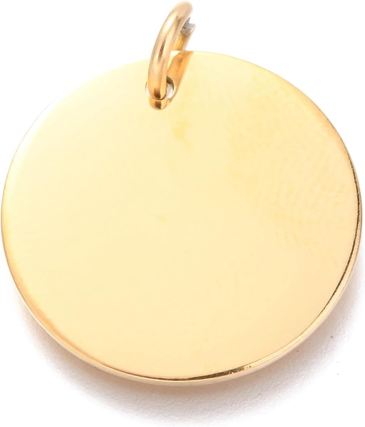 10pcs 20mm Stainless Steel Stamping Blanks for Engraving Tag Pendants Flat Round Golden Metal Charms for DIY Bracelet Earring Necklace Jewelry Making,Blank Stamping Tag,Golden Charms Pendant - Image 8