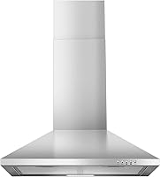 Vista 12 de SNDOAS Campana extractora de 24 pulgadas, 450 CFM Campana extractora negra para montaje en pared, Campana extractora de cocina convertible