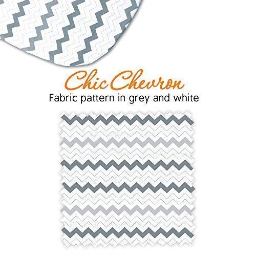 Bassinet Sheet Set - 2 Pack Jersey Cotton Fitted Sheets - Grey/White Unisex Baby Bedding Design #TOP4