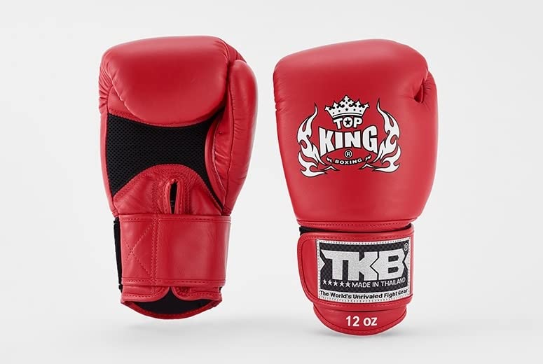 Guanti da boxe MUAY THAI ULTIMATE AIR TOP KING ROSSO 10OZ