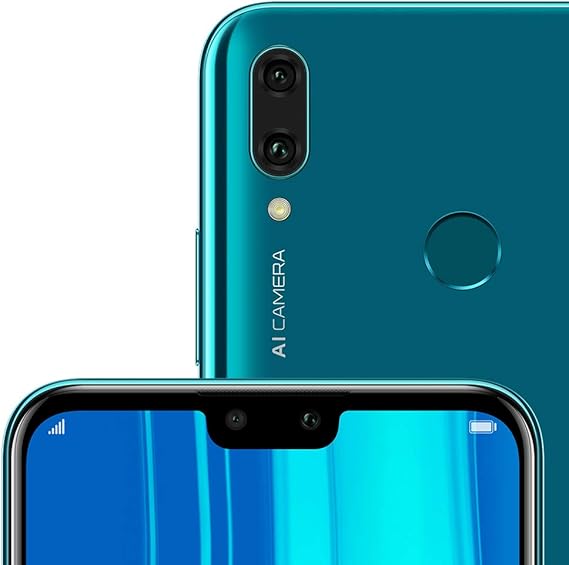Amazon Com Huawei Y9 19 Jkm Lx3 6 5 Hisilicon Kirin 710 64gb 3gb Ram Dual Sim A Gps Fingerprint Glonass No Warranty Us Blue