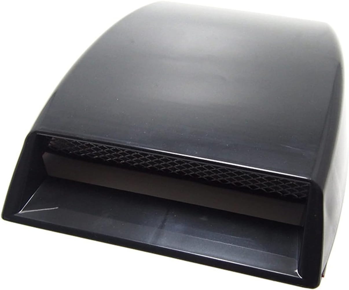 Hood Scoops Car Hood Vent Exhaust Port, Car Decoration General Accessories Air Flow Intake Hood Vent Turbocharged Decorative Cover (Color : Black)