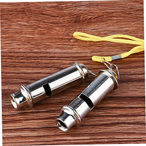 Set de 3 silbatos de emergencia de acero inoxidable miniatura 6