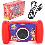FirstTrends Ryan’s World Interactive Camera for Kids, Fun Rechargeable Camera for Children with Video, 4 x Zoom Camera, MP3 Player, Cool Games & More- SD Card Included- Retro Toy for Kids Aged 3+