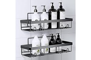 raidley easymount bathroom storage shelf - no drilling required