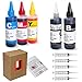JetSir 5 Colors Compatible ink refill kit for Canon 250/251 225/226 125/126 270/271 1200 2200 1500 2500 PG210 CL211 PG245 CL246 ect,Suit PIXMA iP7220, MG5420, MG5520, MG6420, MX722, MX922 Ect Printers